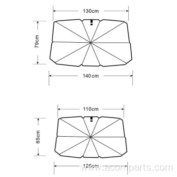 Good Quality Car Umbrellas Foldable Car Sunshade